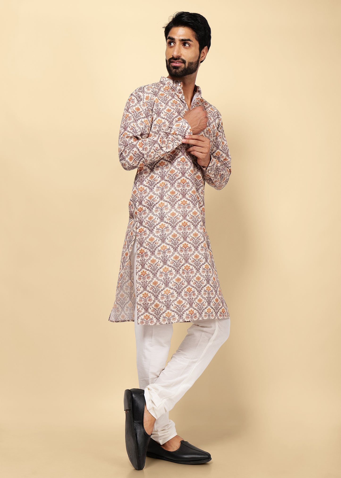 Printed Cotton Kurta Set