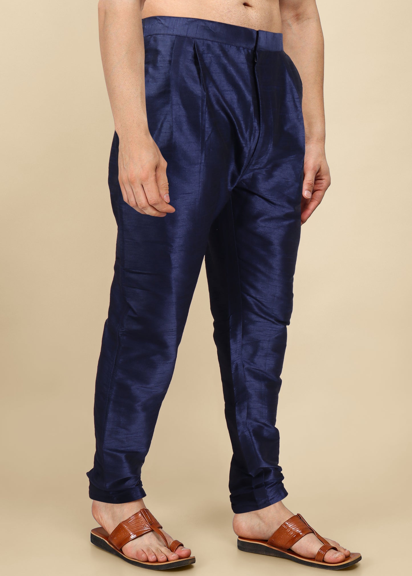 Blue Silk Pyjama Pant