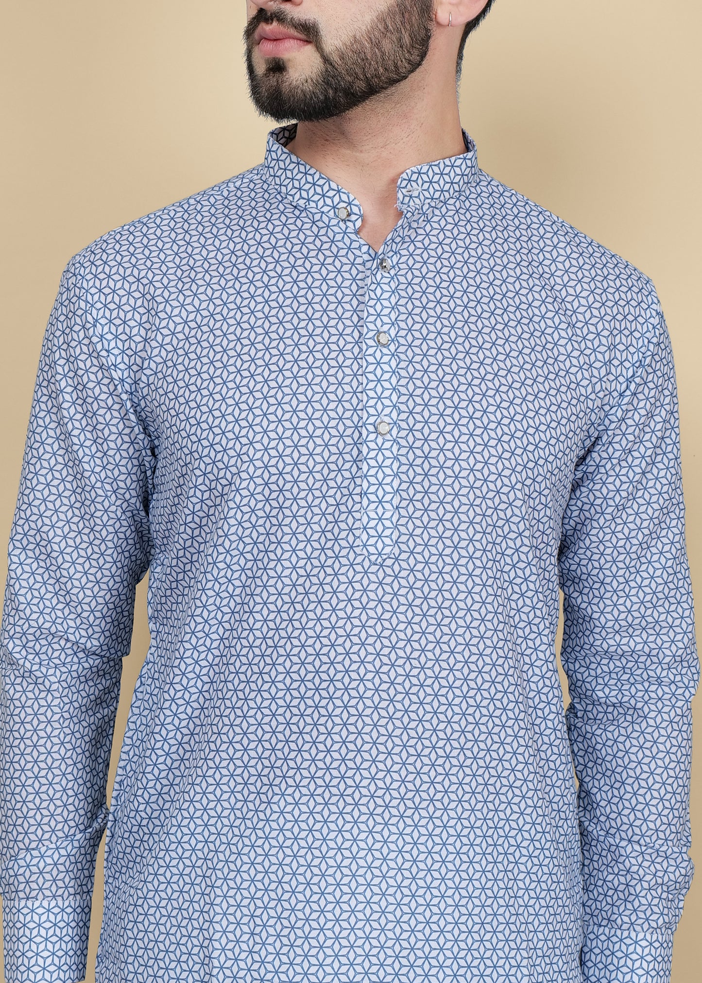 Printed Cotton Kurta Set