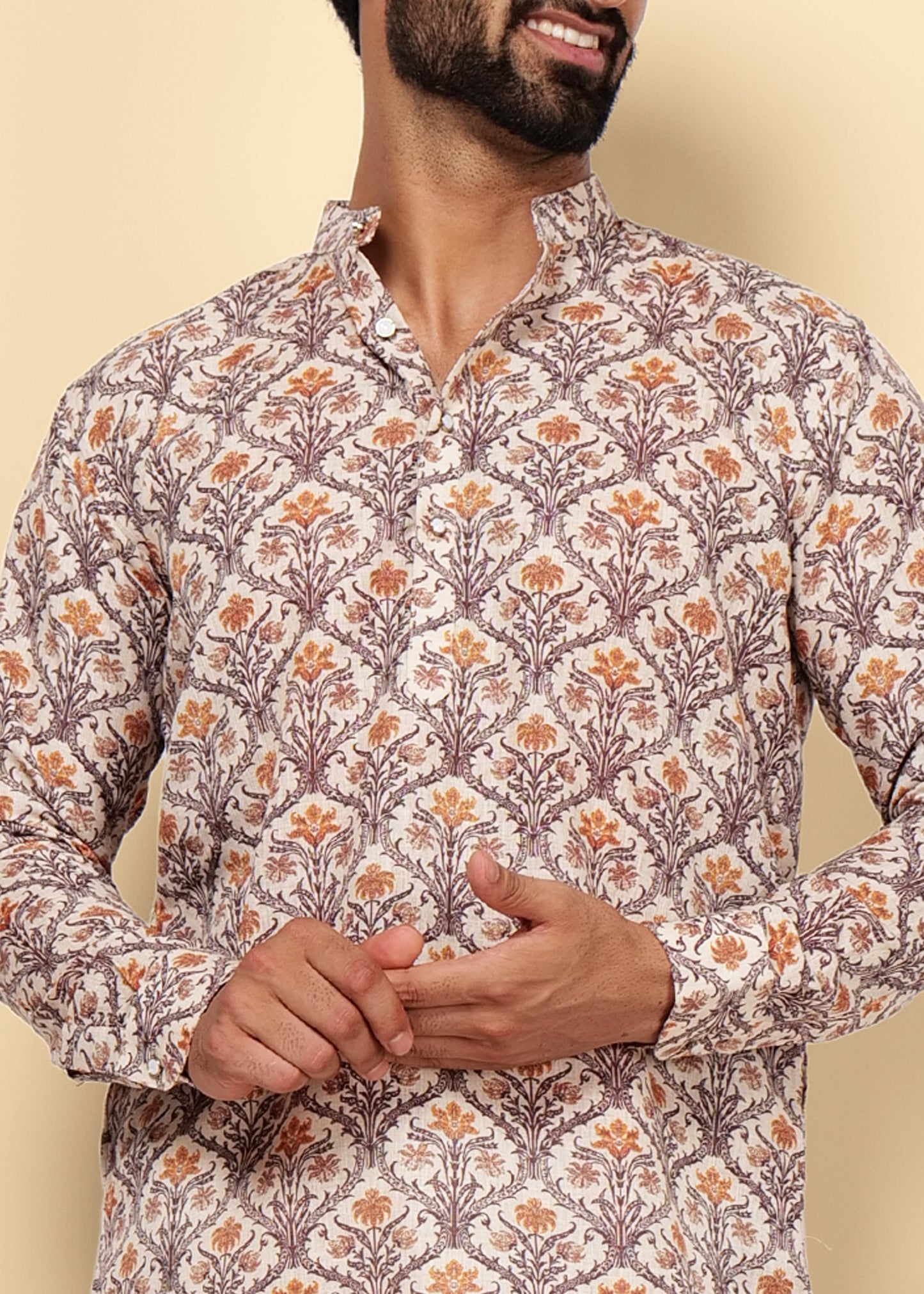 Printed Cotton Kurta Set