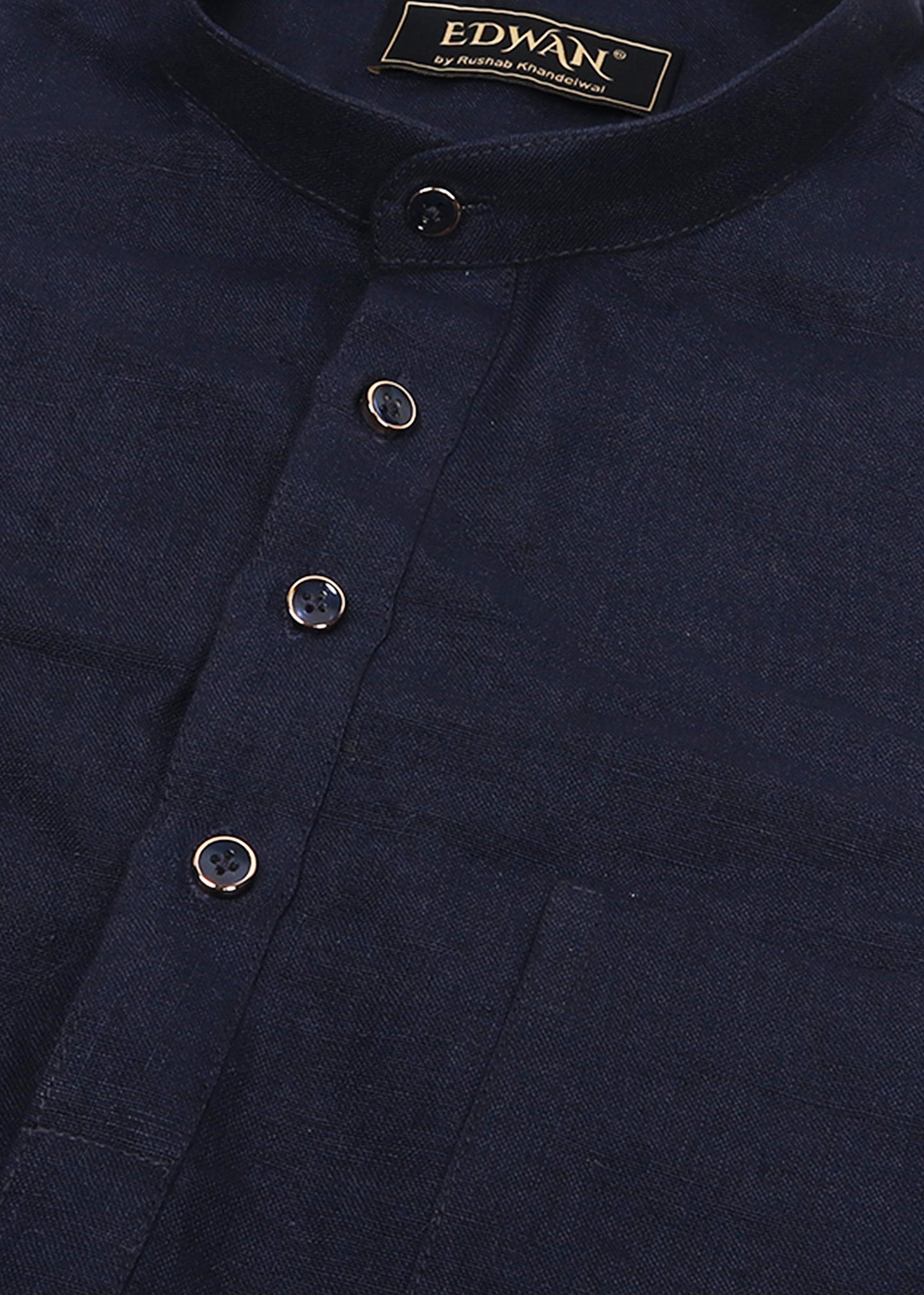 Navy blue Linen Kurta