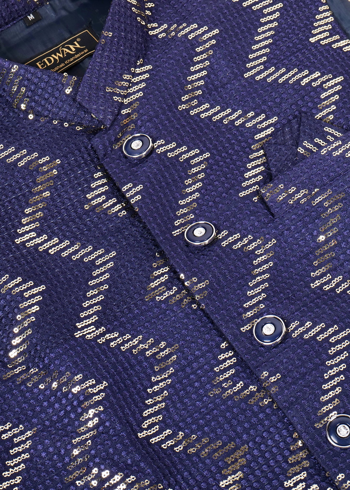 NAVY BLUE KURTA NEHRU JACKET SET