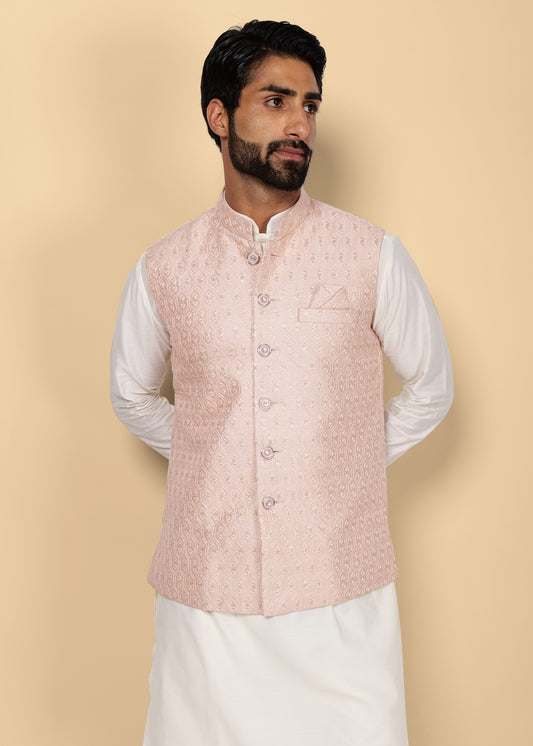 Pink Nehru Jacket