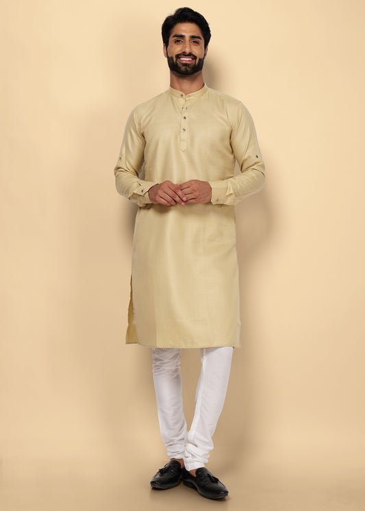 Flor Khaki Pure Cotton Kurta Set