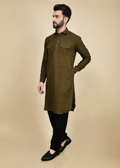 PATHANI KURTA WITH PATIALA PANT