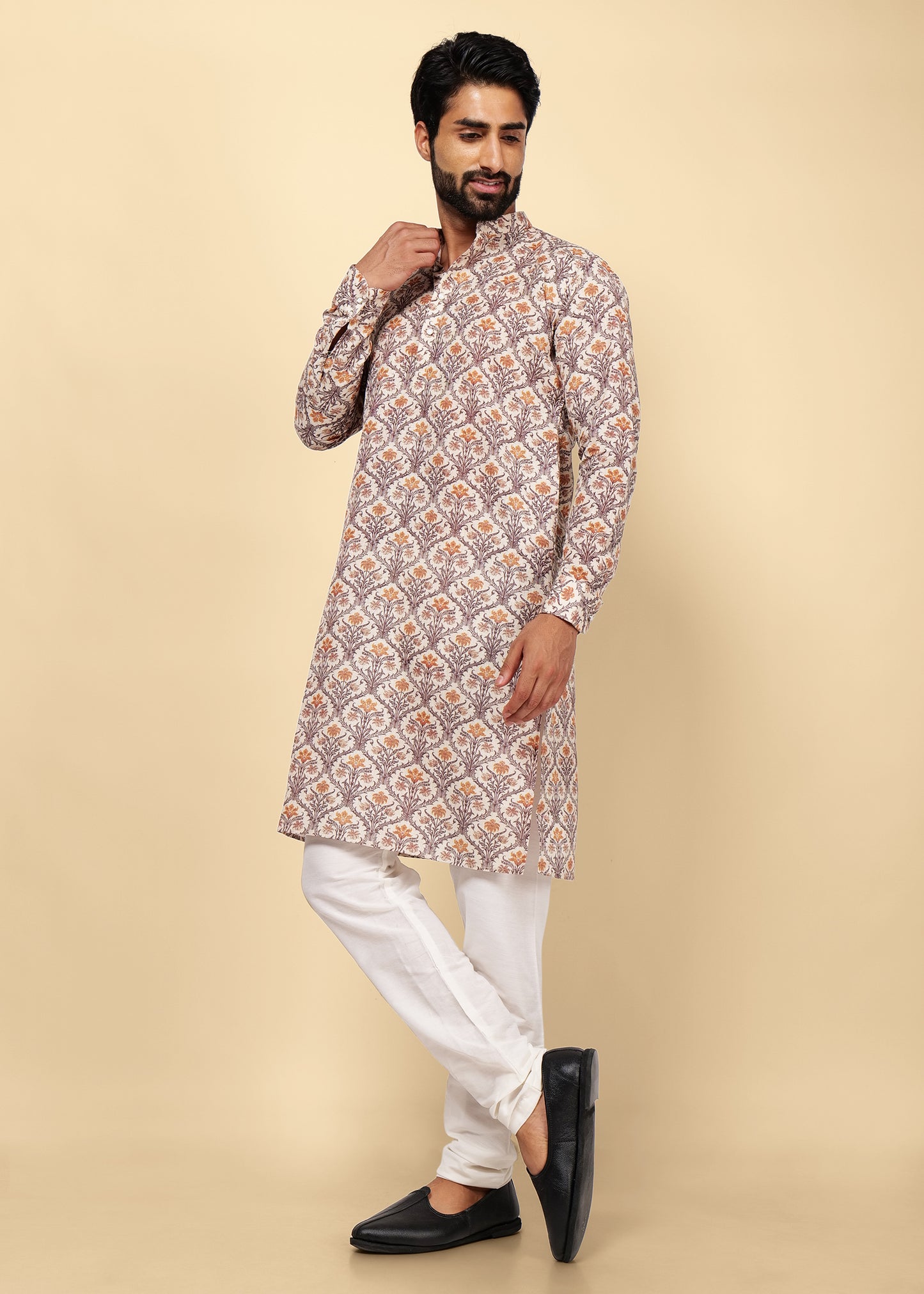 Printed Cotton Kurta Set