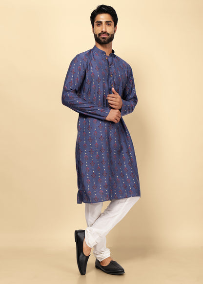 Printed Cotton Kurta Set