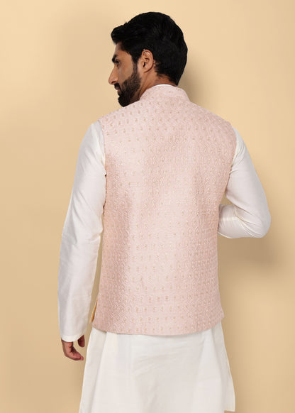 Pink Nehru Jacket