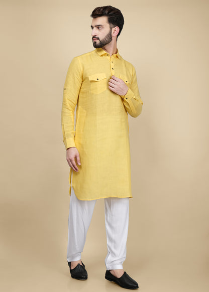 PATHANI KURTA WITH PATIALA PANT