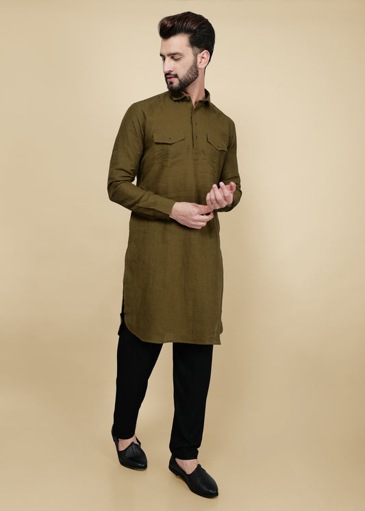 PATHANI KURTA WITH PATIALA PANT