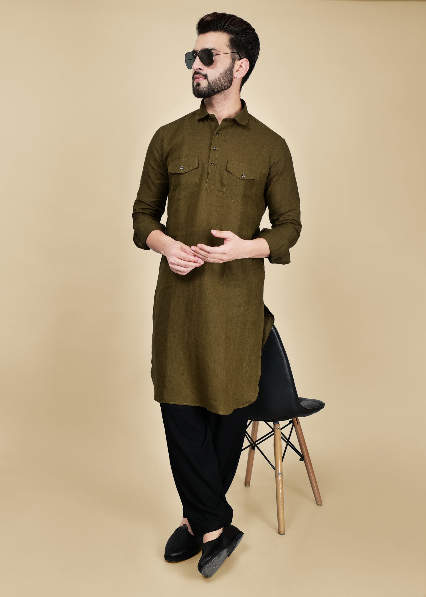 PATHANI KURTA WITH PATIALA PANT