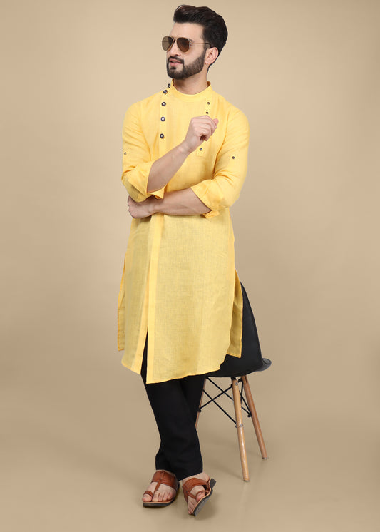 Designer Yellow Kurta