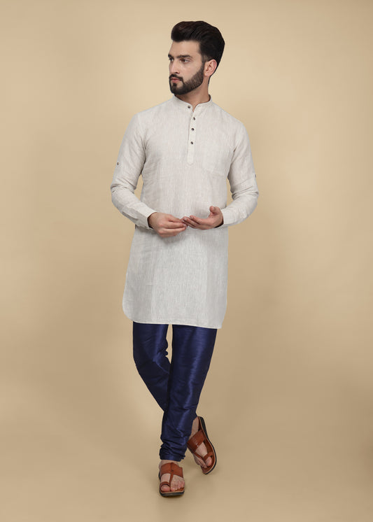 Blue Silk Pyjama Pant