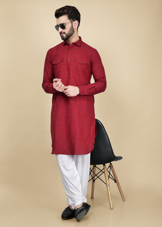 PATHANI KURTA WITH PATIALA PANT