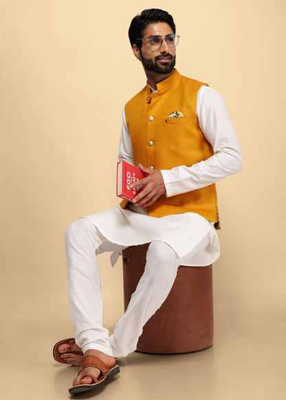 Mustard Nehru Jacket