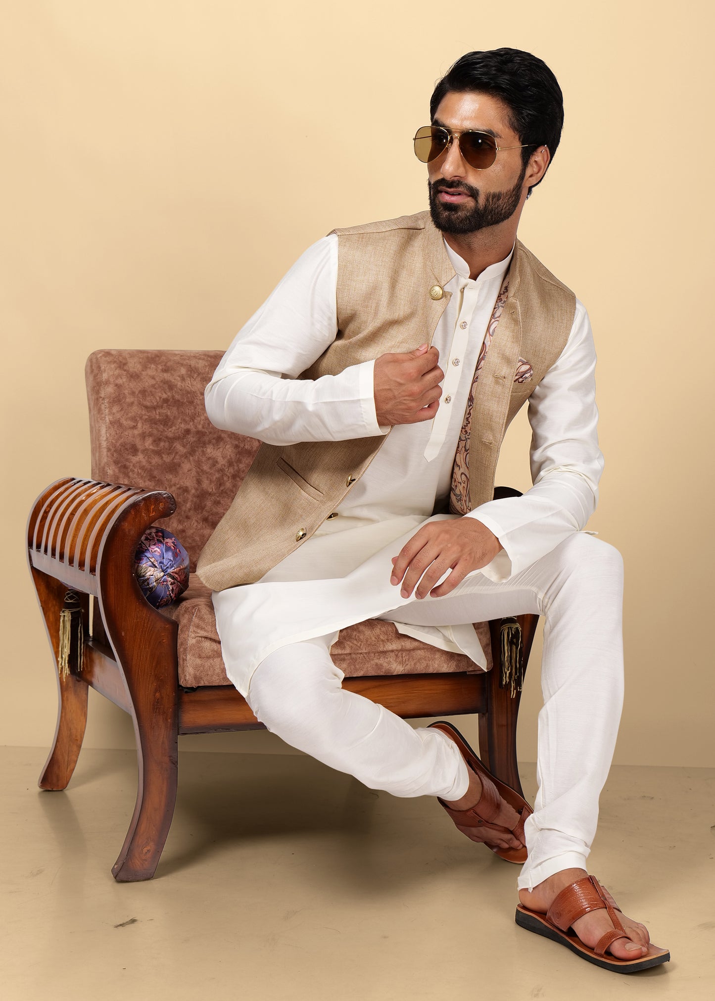 Brown Nehru Jacket