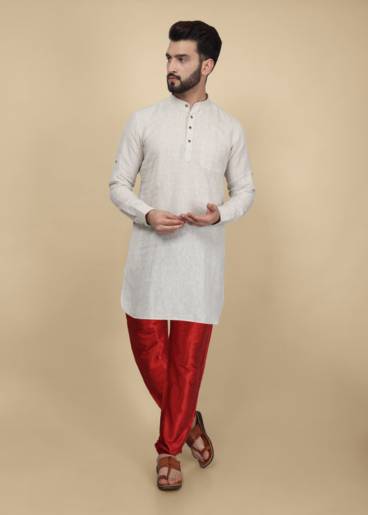 Maroon Silk Pyjama Pant