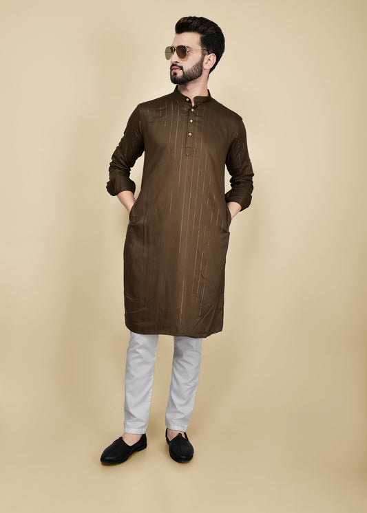 Printed Cotton Kurta Set