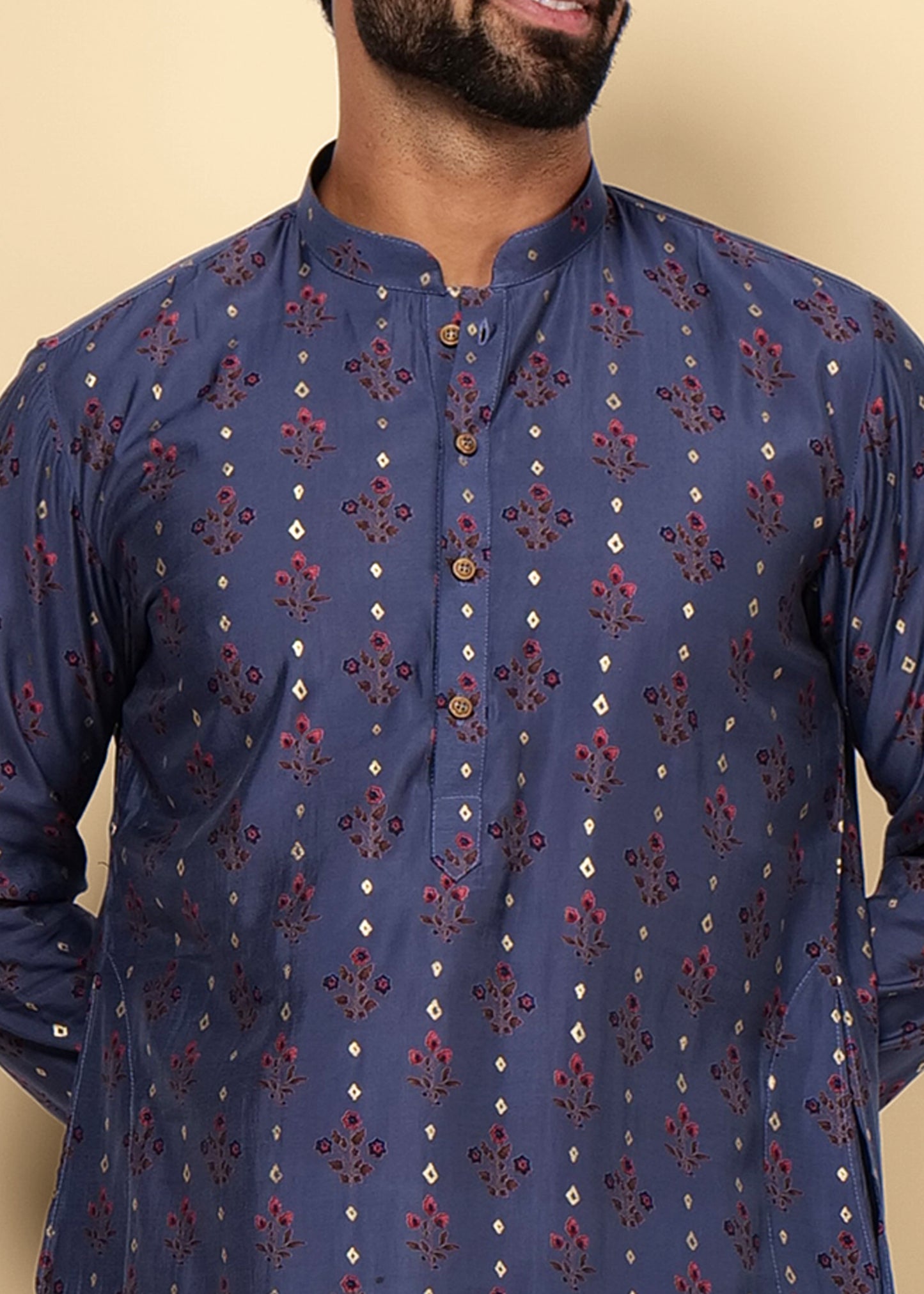 Printed Cotton Kurta Set