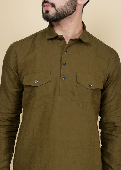 PATHANI KURTA WITH PATIALA PANT