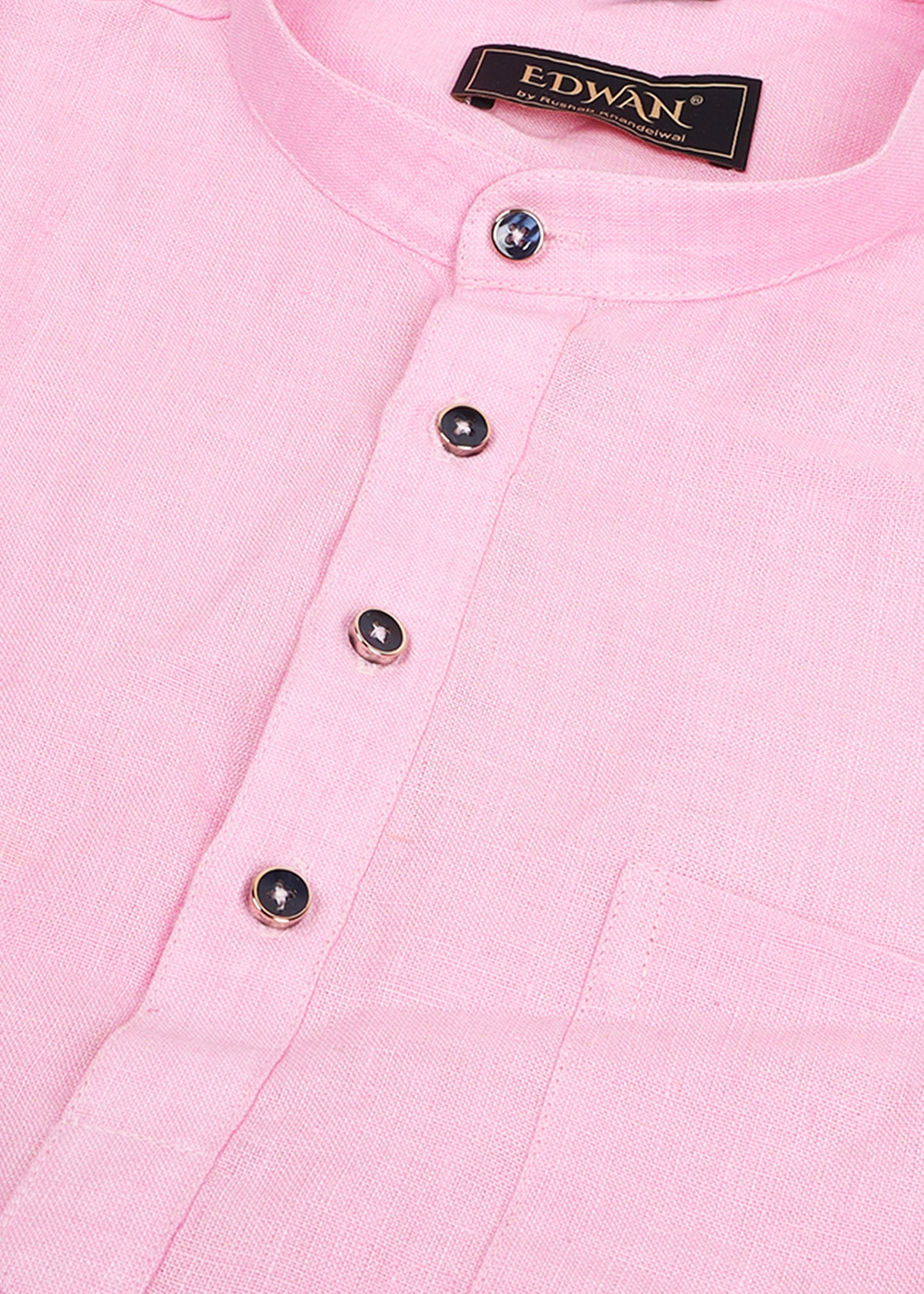 Pink Linen Kurta