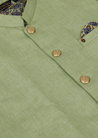 Green Nehru Jacket