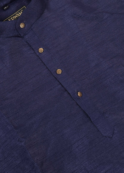 NAVY BLUE KURTA NEHRU JACKET SET