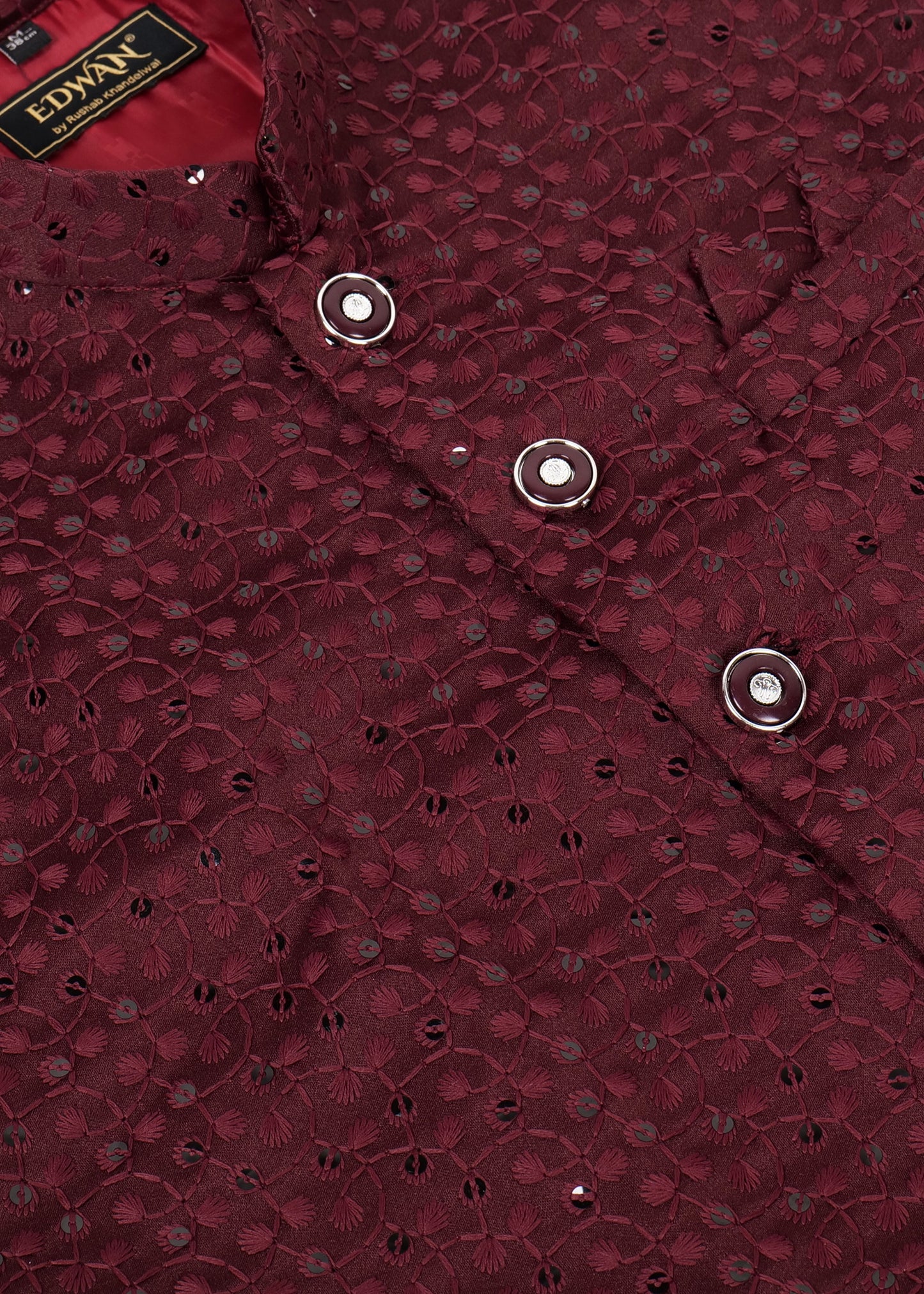 Sequence Wine Nehru Jacket