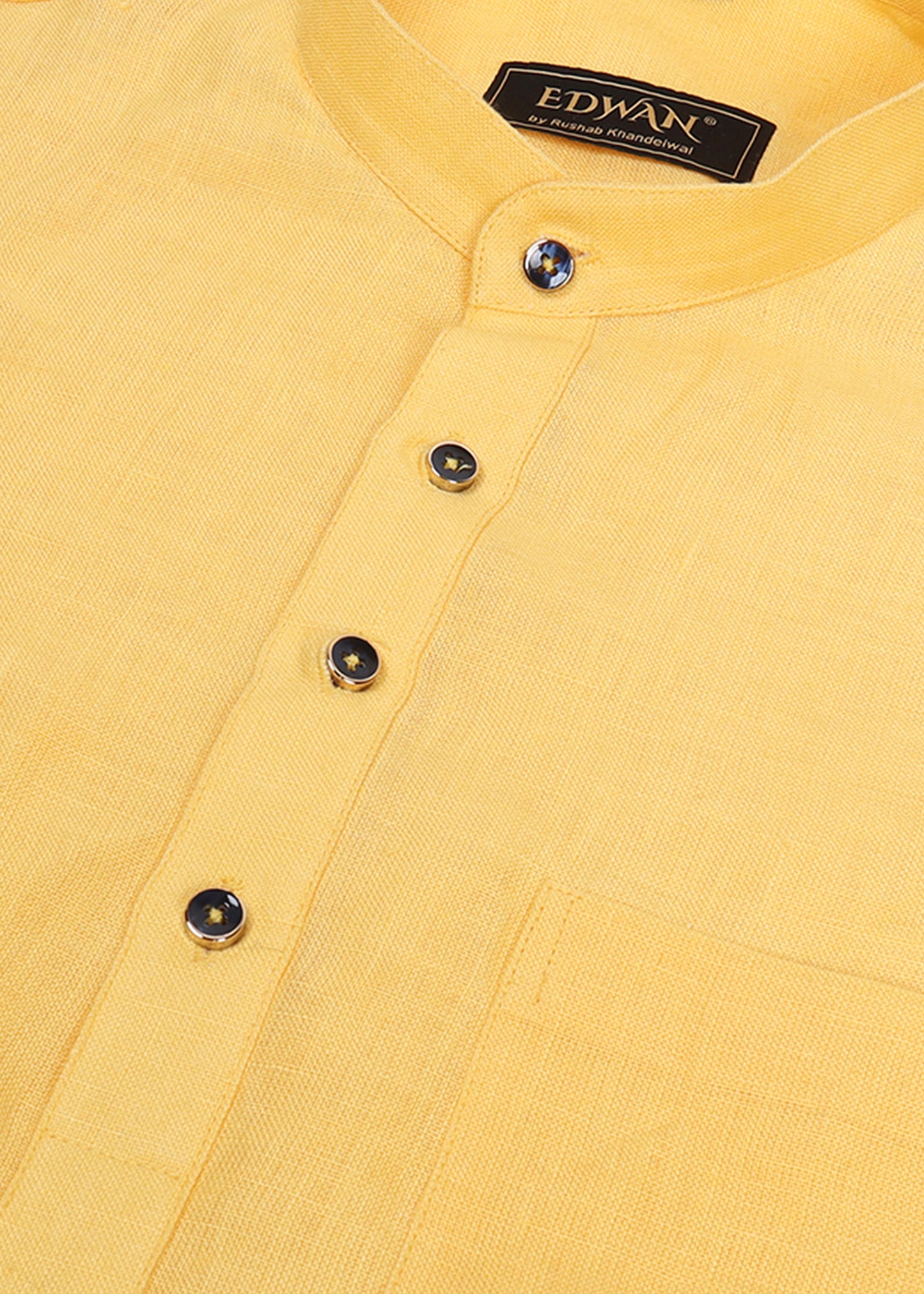 Yellow Linen Kurta